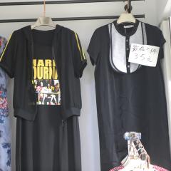 2020连衣裙女运动套装印花字母两件套修身显瘦洋气时尚百搭打底裙