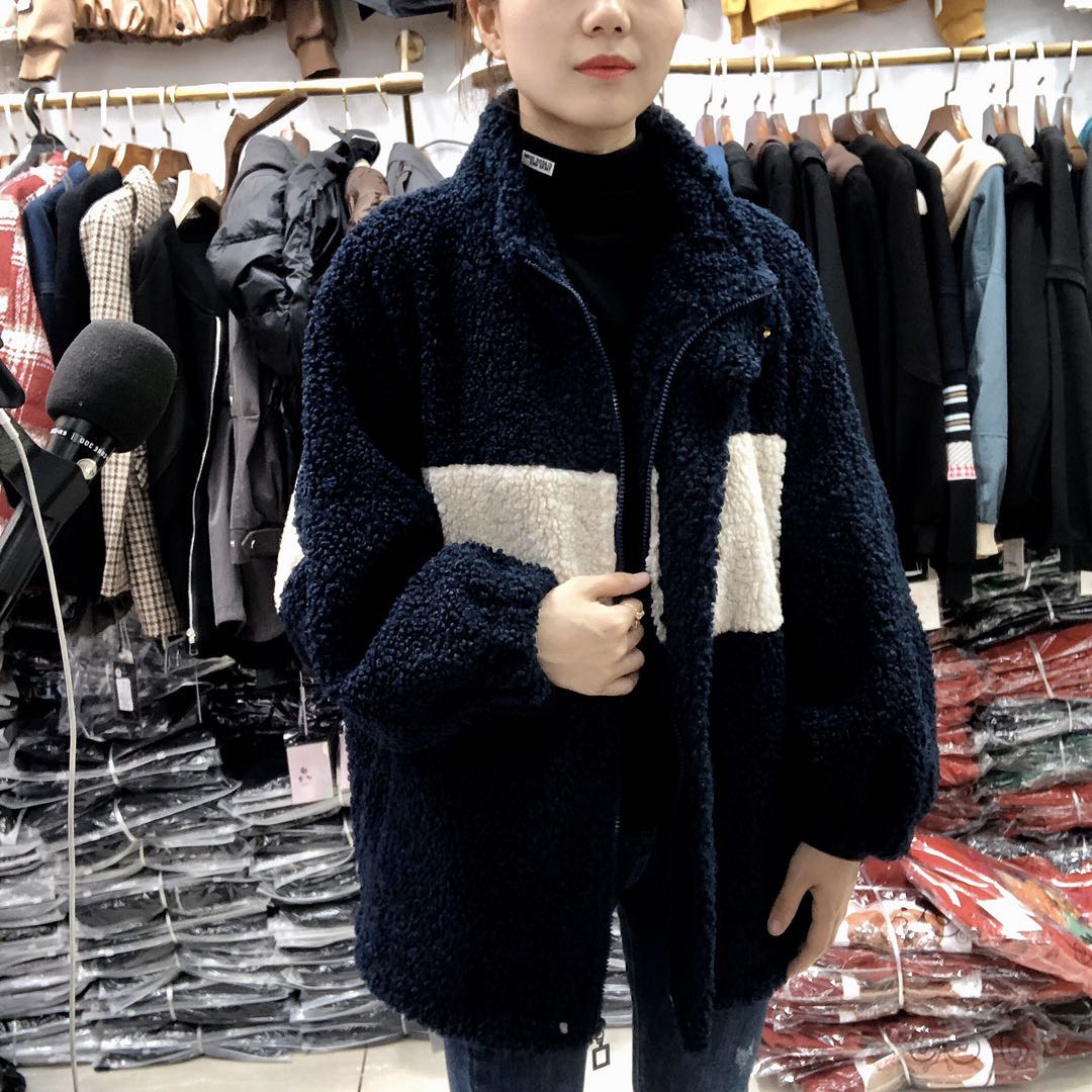羊羔毛大版外套新款