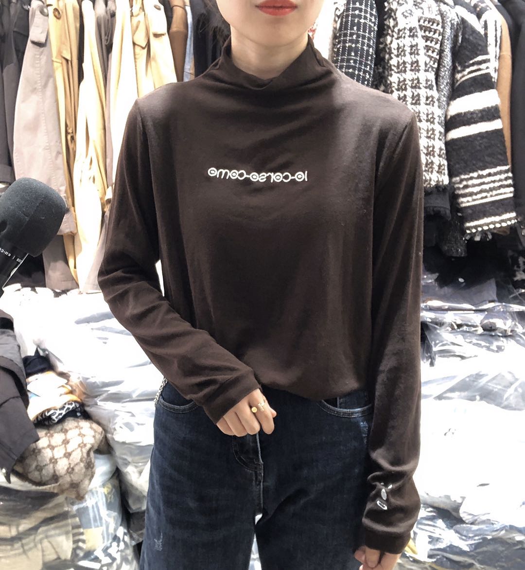 半高领打底衫女装秋冬内搭t恤