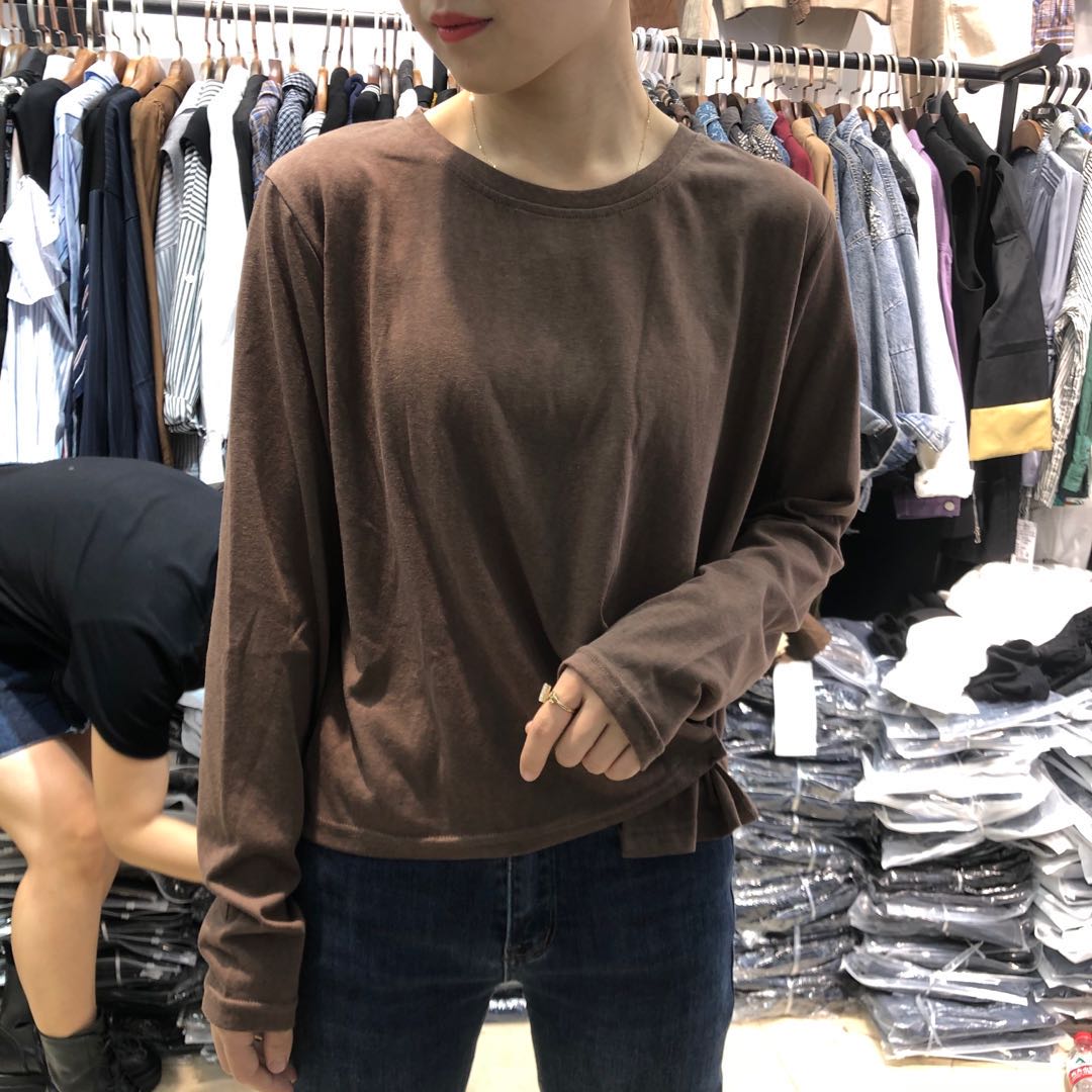 长袖纯棉大版T打底