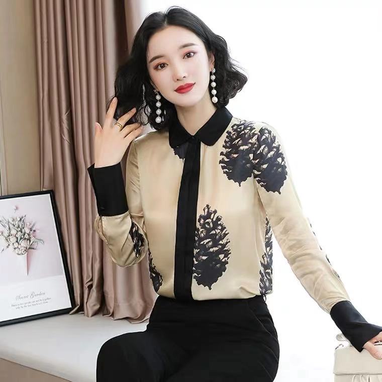 真丝衬衫宽松上衣