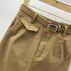 夏季新款弹力高腰显瘦开叉包臀裙子