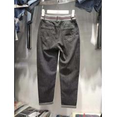 新款时尚休闲牛仔裤女弹力百搭显瘦老爹裤子