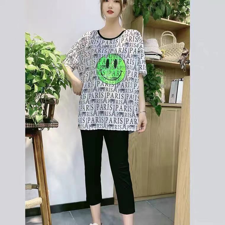 欧洲站字母短袖t恤女夏季薄款