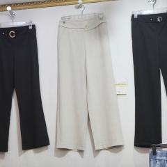 妈妈阔腿裤女夏季冰丝薄款新款中年女裤高腰中老年直筒长裤子