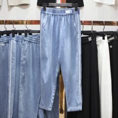 哈伦牛仔裤女直筒宽松夏季新款高腰显瘦春秋阔腿老爹萝卜裤