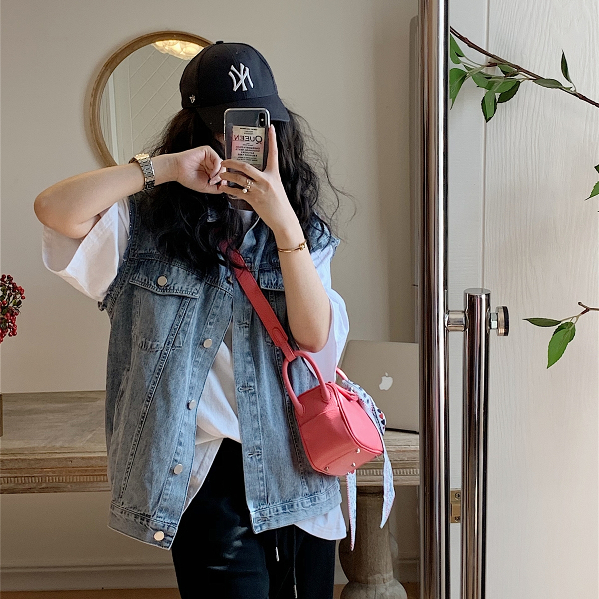 毛边宽松袖bf酷帅显瘦大码牛仔马甲背心女韩版时尚无袖马夹短外套