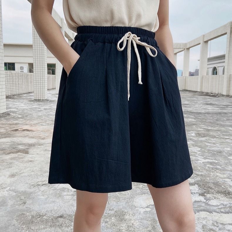 夏装新款阔腿短裤减龄洋气显瘦短裤女夏