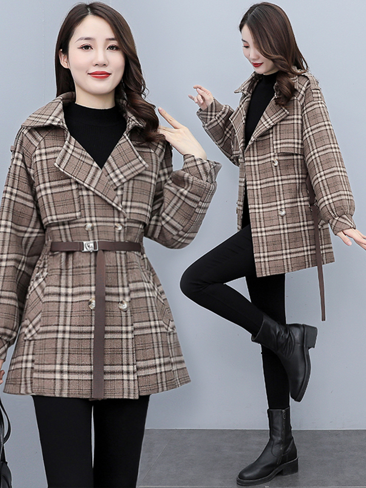 秋冬新款英伦风时尚气质流行高级感休闲呢子大衣