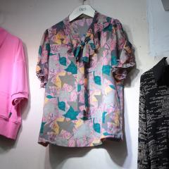 新款雪纺衫妈妈装衬衣设计感小众上衣