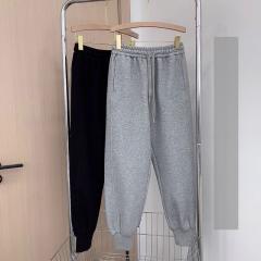 时髦轻奢宽松束脚休闲裤显瘦百搭卫裤