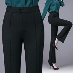修身显瘦弹力微喇女裤子休闲