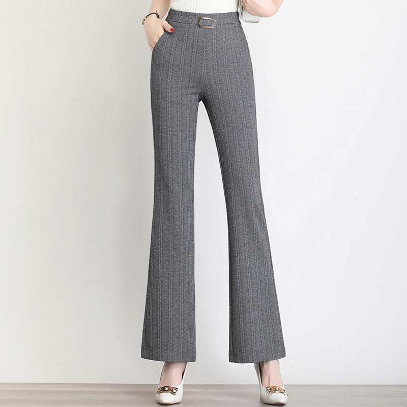 春季新款韩版修身显瘦气质休闲喇叭裤女