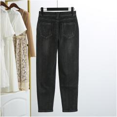 新品春装 时尚宽松显瘦百搭哈伦牛仔裤