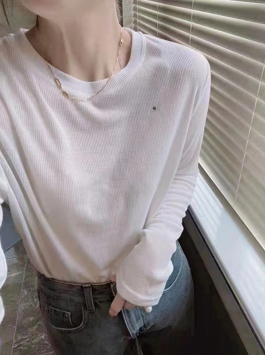 天丝亮钻面膜T恤女欧洲站春装2022新款欧货女装时尚洋气打底衫潮