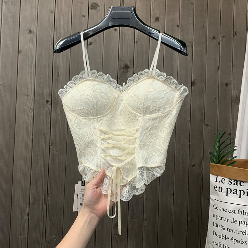 性感别致小吊带女打底纯欲蕾丝上衣吊带背心