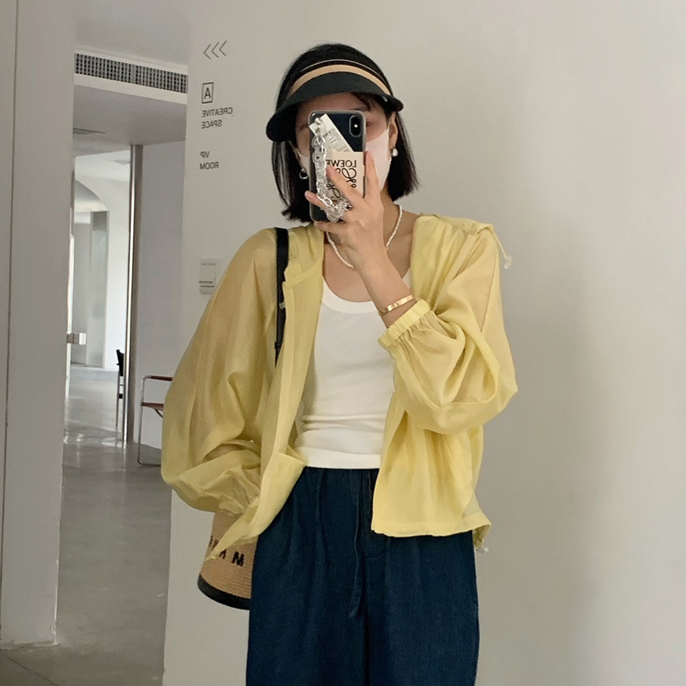 夏季新款韩版连帽防晒短外套上衣