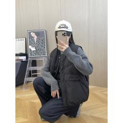 休闲羽绒马甲女款新款显瘦外穿爆款宽松白鸭绒外套