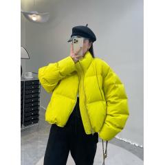 羽绒服女短款糖果色冬新款韩版宽松白鸭绒加厚面包服潮